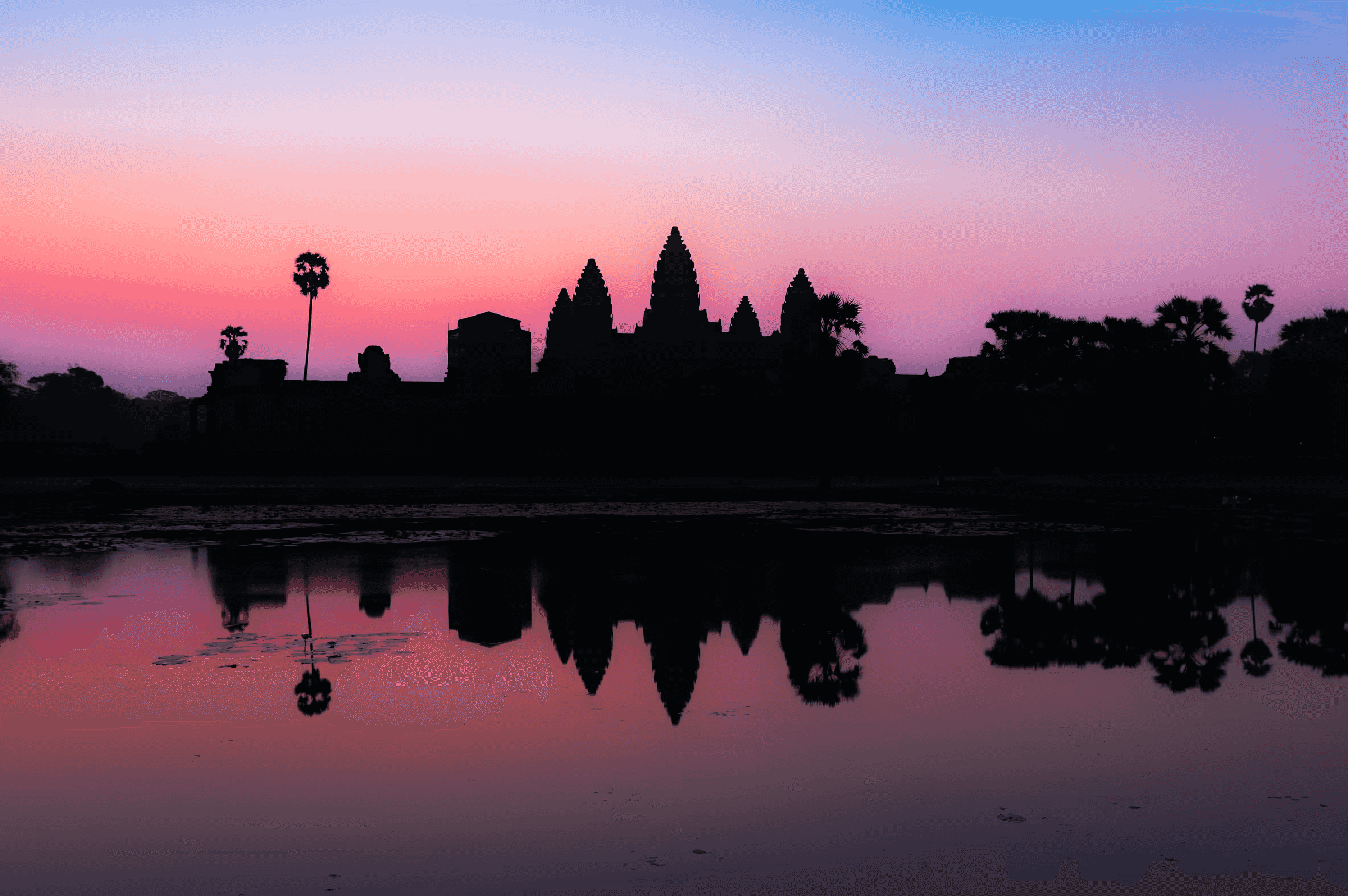 Angkor Wat: Dawn Reflection Angkor Dawn Reflection Temple Sunrise in Siem Reap.