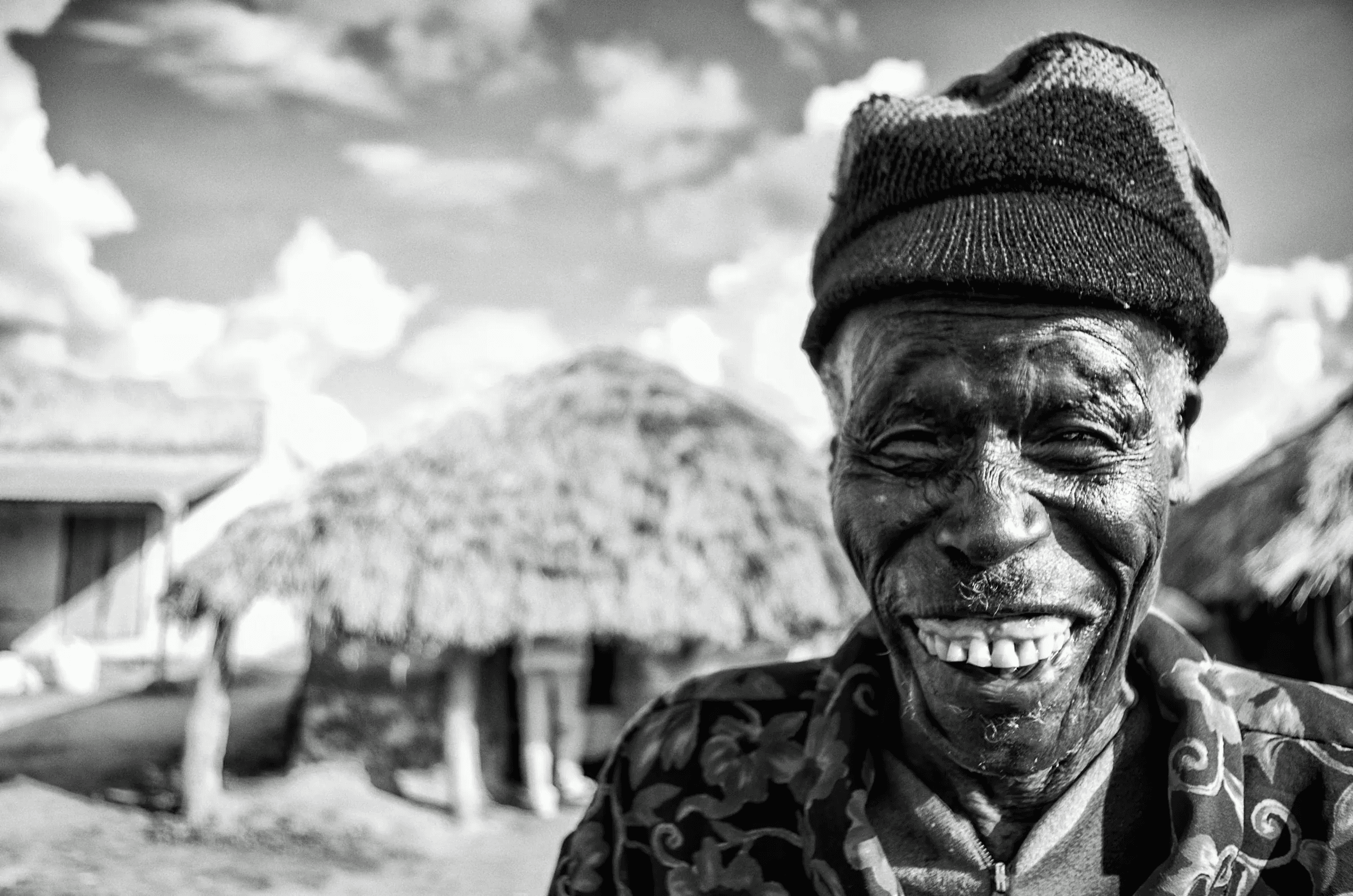 Elderly Man Smiling Uganda in Amuria.