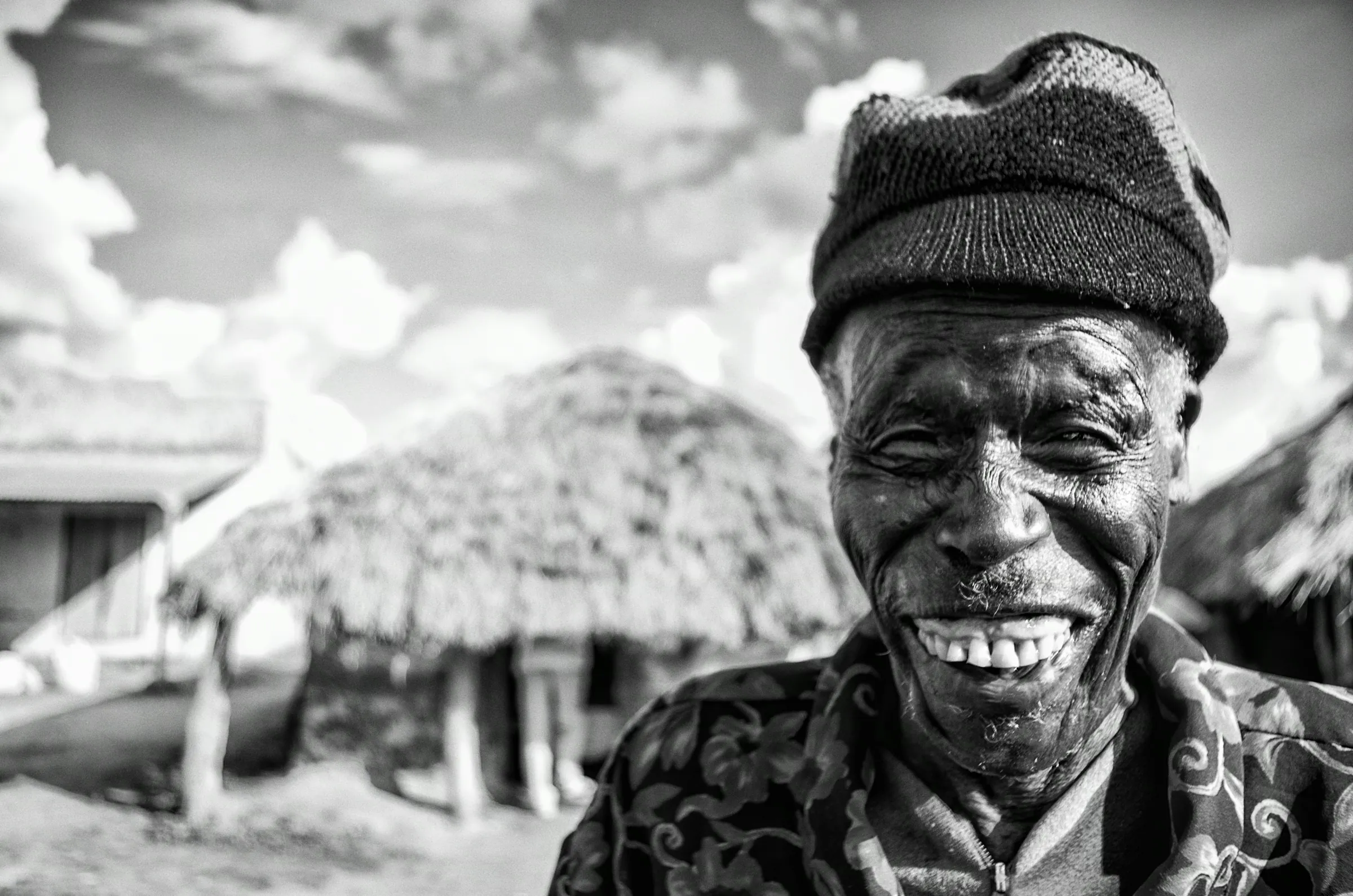 Elderly Man Smiling Uganda in Amuria.