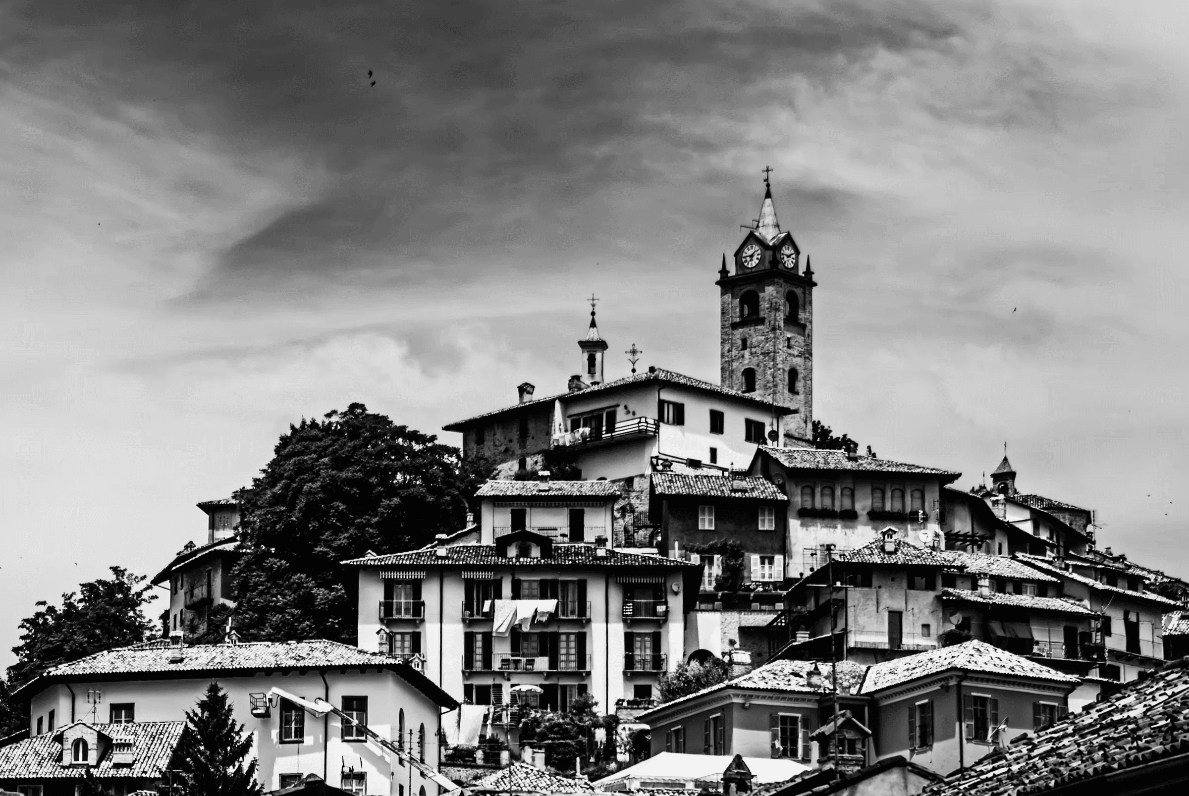 Click to view in fullscreen Dalba Hilltop Town Italy in Monforte d'Alba.