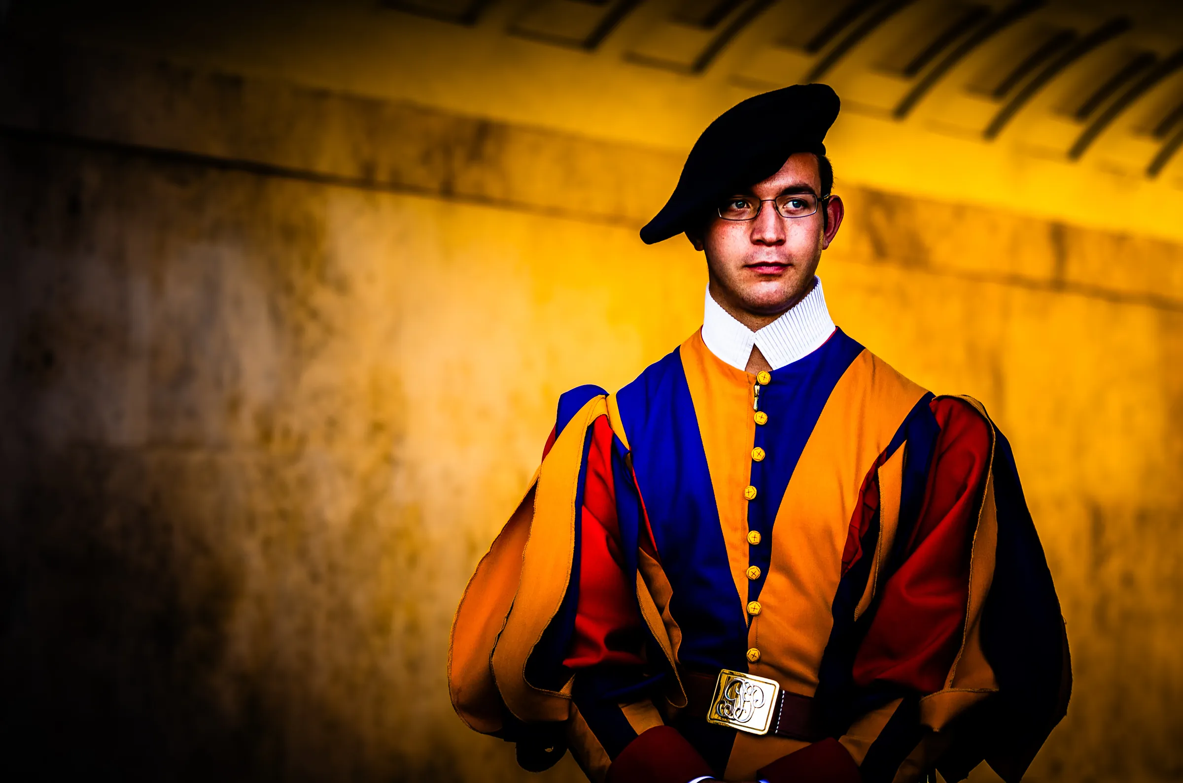 Swiss Guard Color in Vatican City.