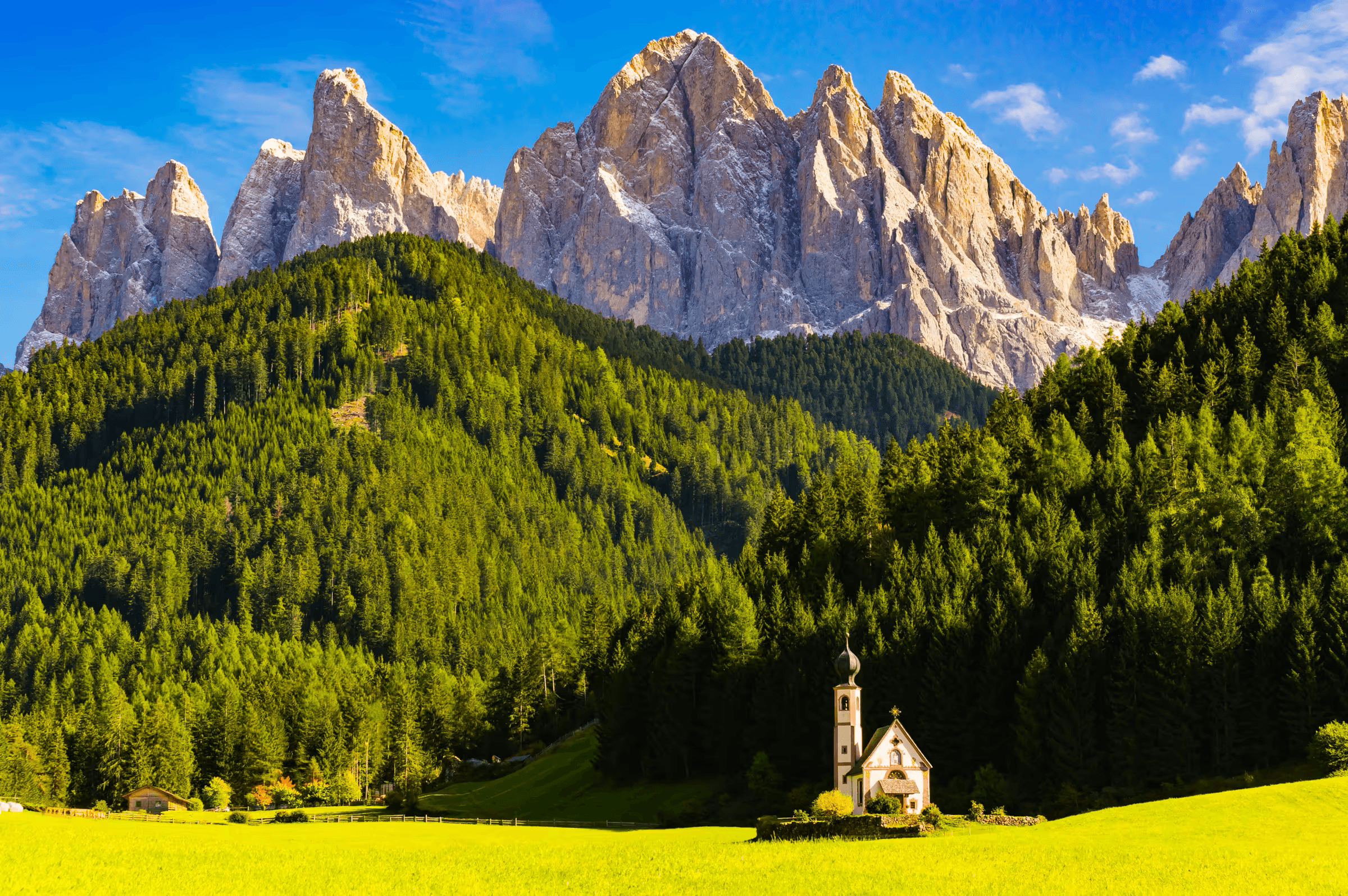 Val di Funes in the Dolomites, Italy.